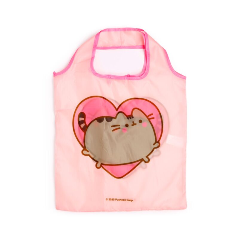 Saco de compras reutilizável dobrável Pusheen the Cat Hearts & 9