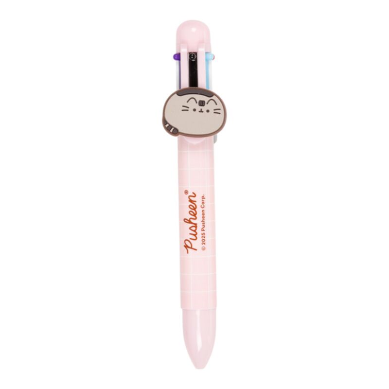 Caneta Multicolor com detalhe em PVC Pusheen (6 Cores) 6