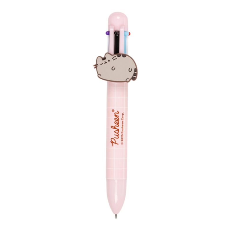 Caneta Multicolor com detalhe em PVC Pusheen (6 Cores) 4