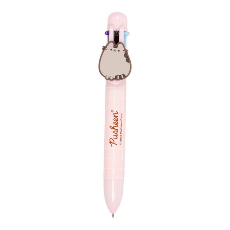 Caneta Multicolor com detalhe em PVC Pusheen (6 Cores) 5
