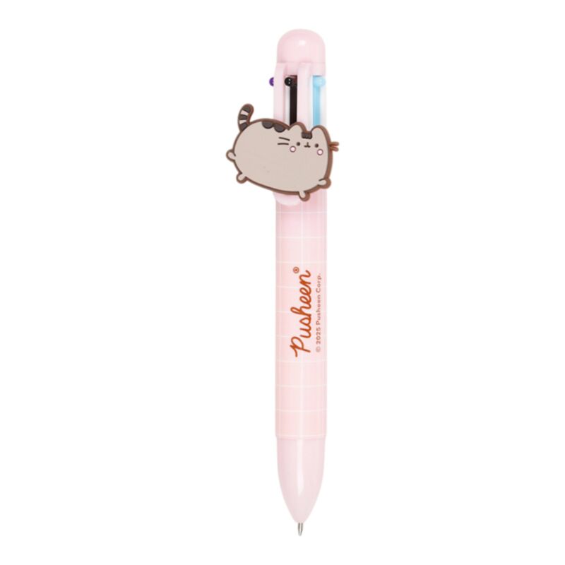 Caneta Multicolor com detalhe em PVC Pusheen (6 Cores) 8