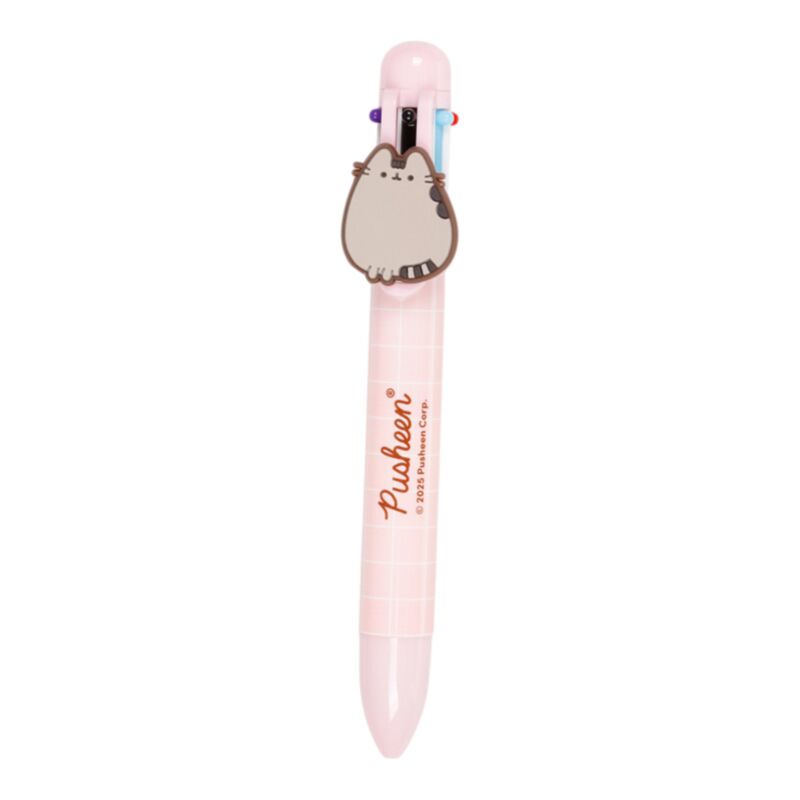 Caneta Multicolor com detalhe em PVC Pusheen (6 Cores) 9