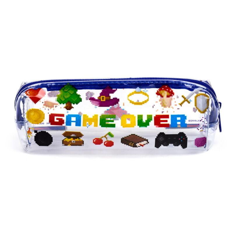 Estojo transparente para lápis Game Over 1