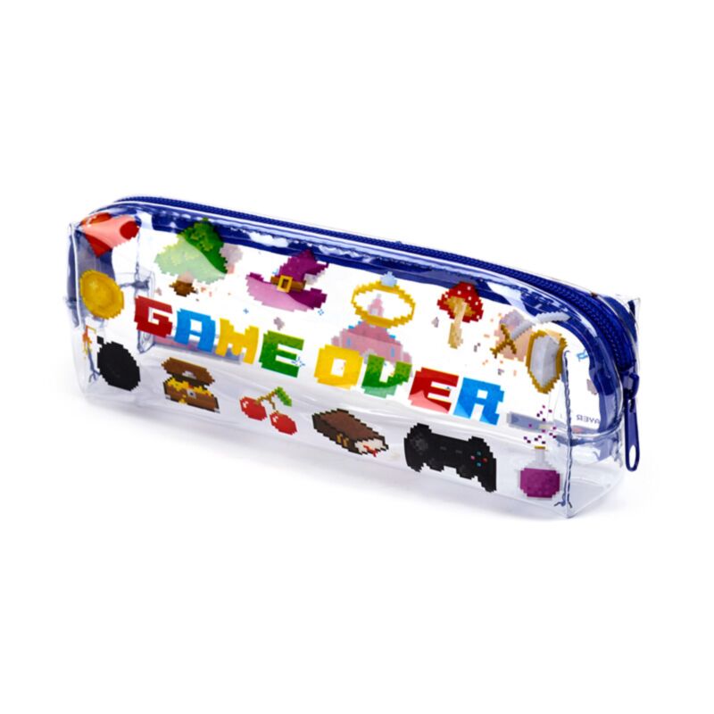 Estojo transparente para lápis Game Over 7