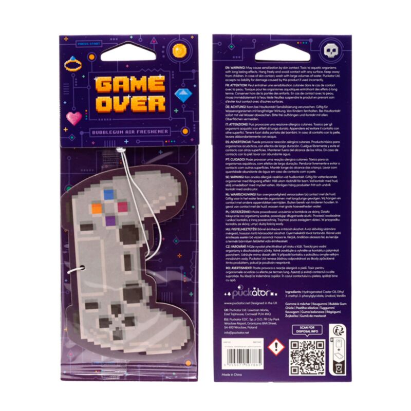 Ambientador - Comando de jogo Bubble Gum Game Over 5