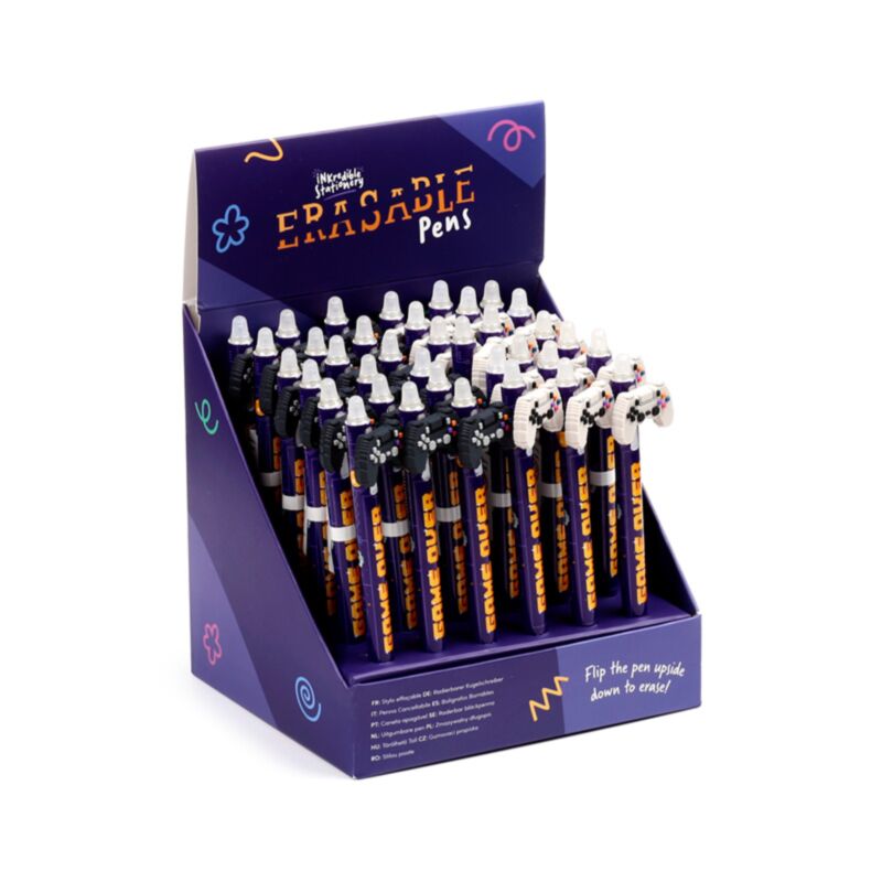 Caneta apagável com topo de silicone Inkredible Game Over 9