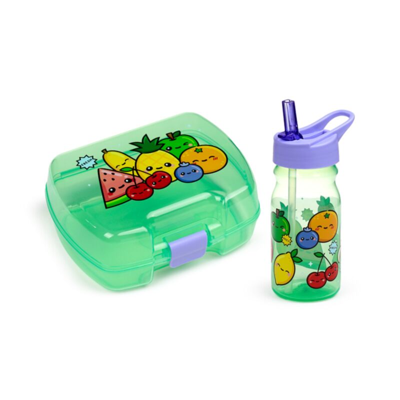 Conjunto de lancheira e garrafa de água Foodiemals 2