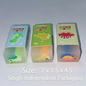 Borrachas de PVC em formato de sanduíche com dinossauros 1