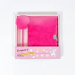 Caderno de pelúcia sintética e caneta com pompom peludo, com cadeado, diário secreto para meninas - Thumbnail 4