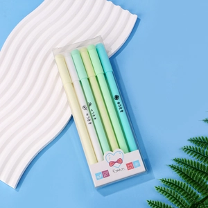 Canetas em gel Morandi Color Kawaii, ponta fina, escrita suave, tinta plástica 3