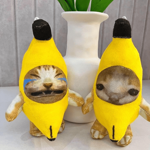 Banana Cat Crying Meme Plush With Sound