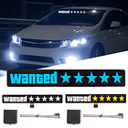 Sticker LED Wanted GTA  1