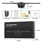 HoloFan 3D: Ventilador Holográfico 3D 🌟🎥 8