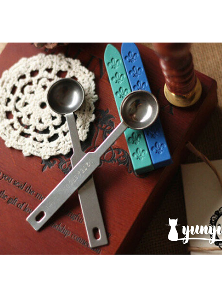 Cuchara Plateada (2,5cm) - Sellos de Lacre 1
