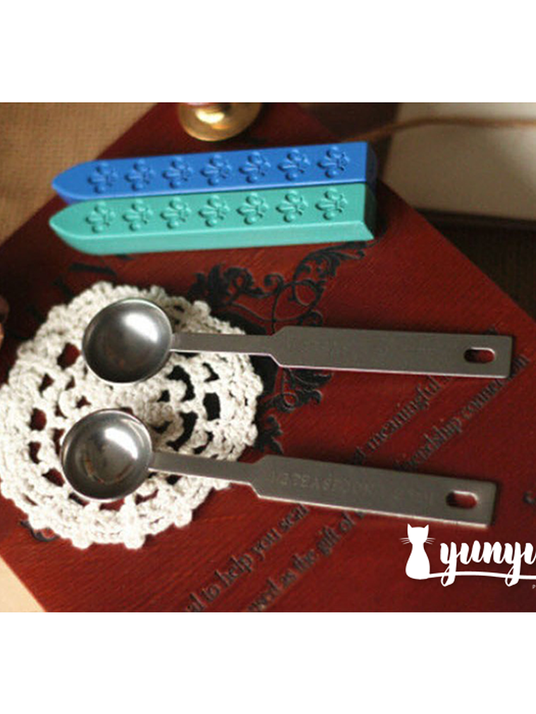 Cuchara Plateada (2,5cm) - Sellos de Lacre 2