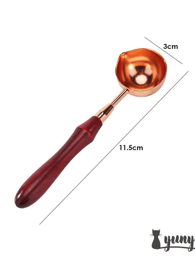 Cuchara Cobre Vintage - Sellos de Lacre (3cm)  1
