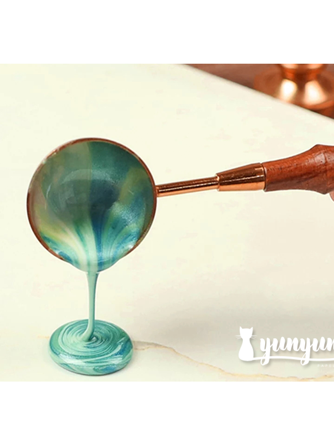 Cuchara Cobre Vintage - Sellos de Lacre (3cm)  2