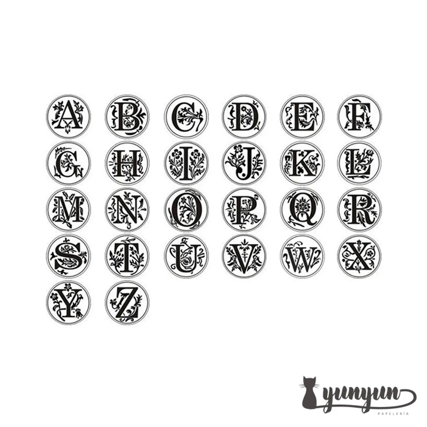 Sellos de Lacre LETRAS - 2,5cm 6