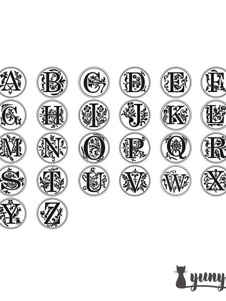 Sellos de Lacre LETRAS - 2,5cm 6