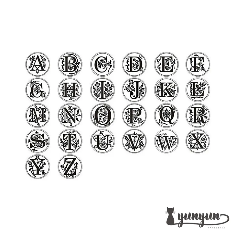 Sellos de Lacre LETRAS - 2,5cm 6