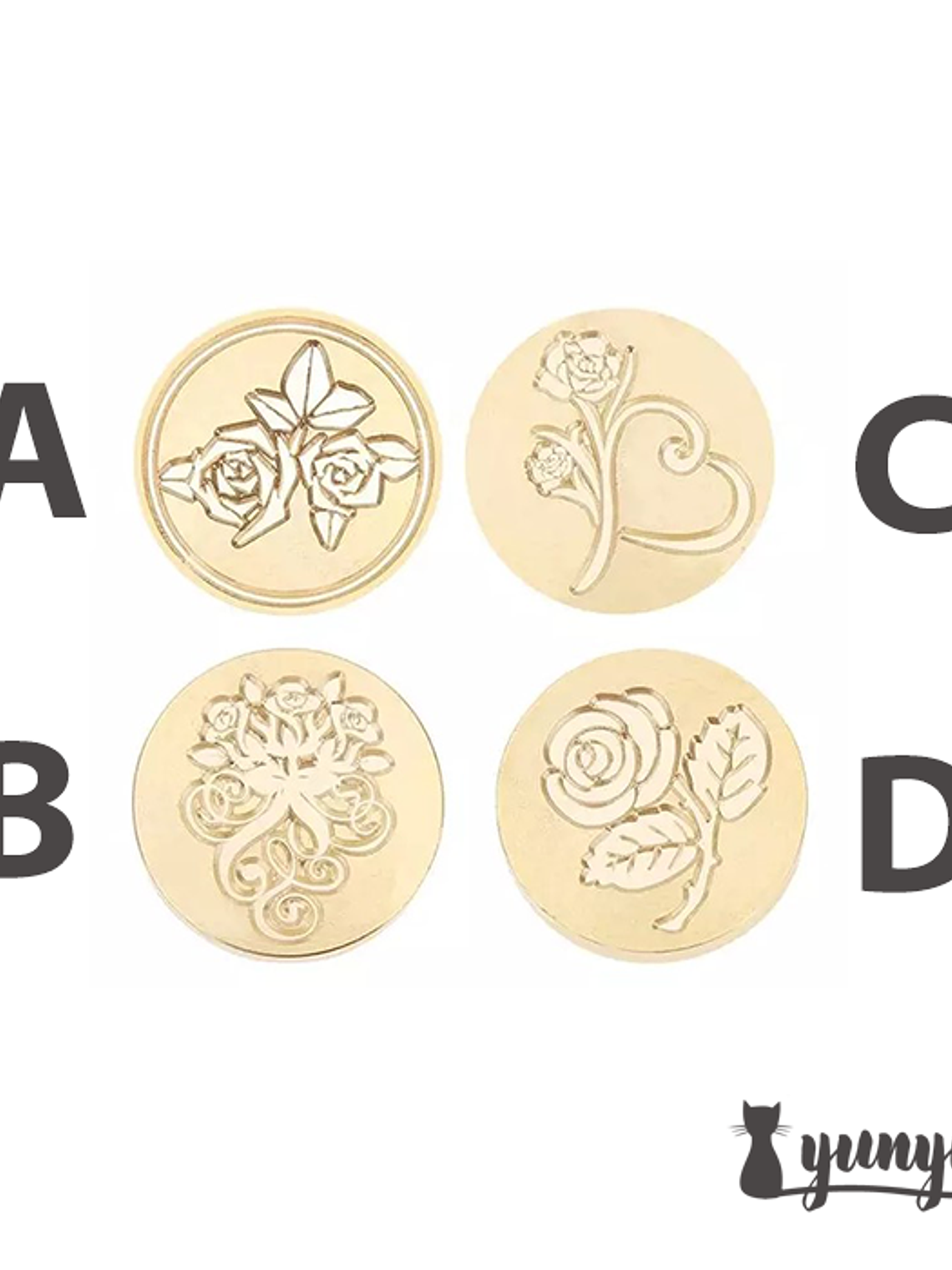 Sellos de Lacre Rosas - 2,5cm 3