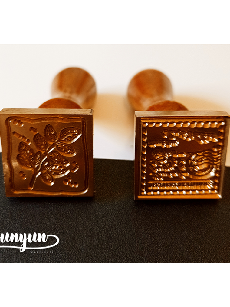 Sellos de Lacre Cuadrado - 2,5cm 4