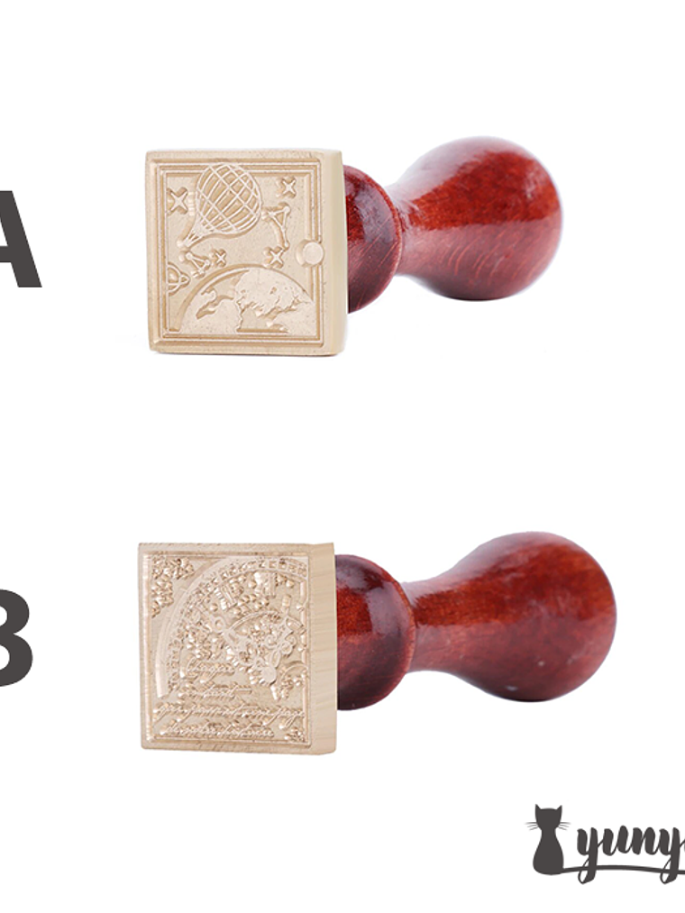 Sellos de Lacre Cuadrado - 2,5cm 6