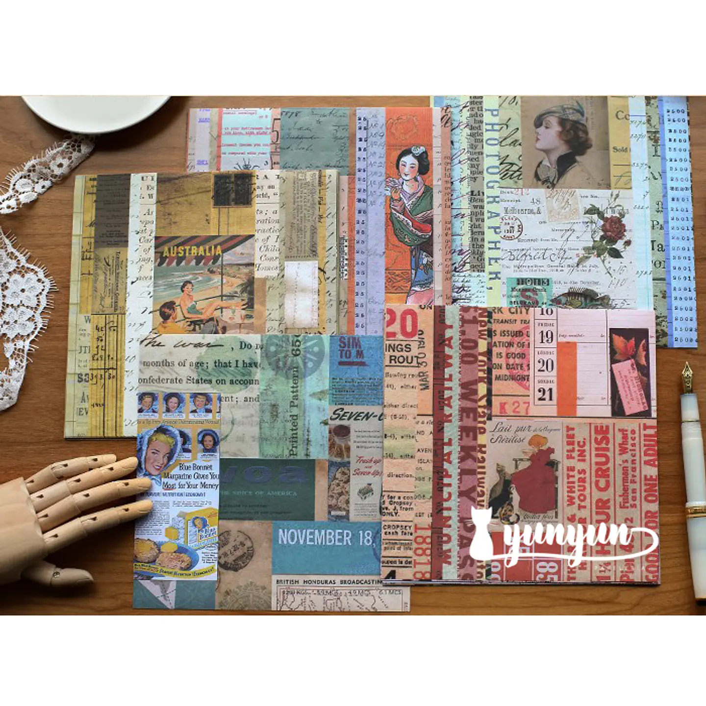 Stickers Collage Retro  XL - 12 pzas 1