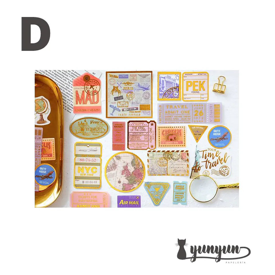 Stickers Golden Set - 60 uni 6