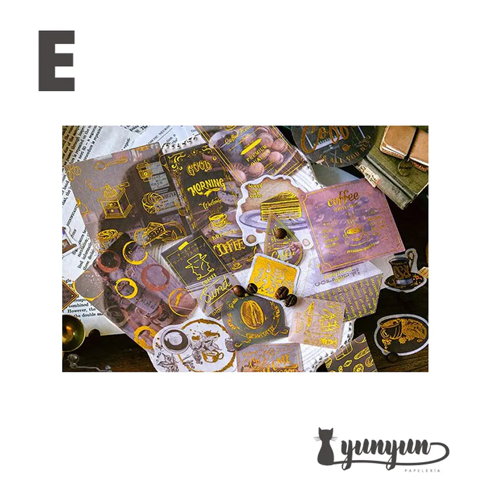 Stickers Golden Set - 60 uni 7