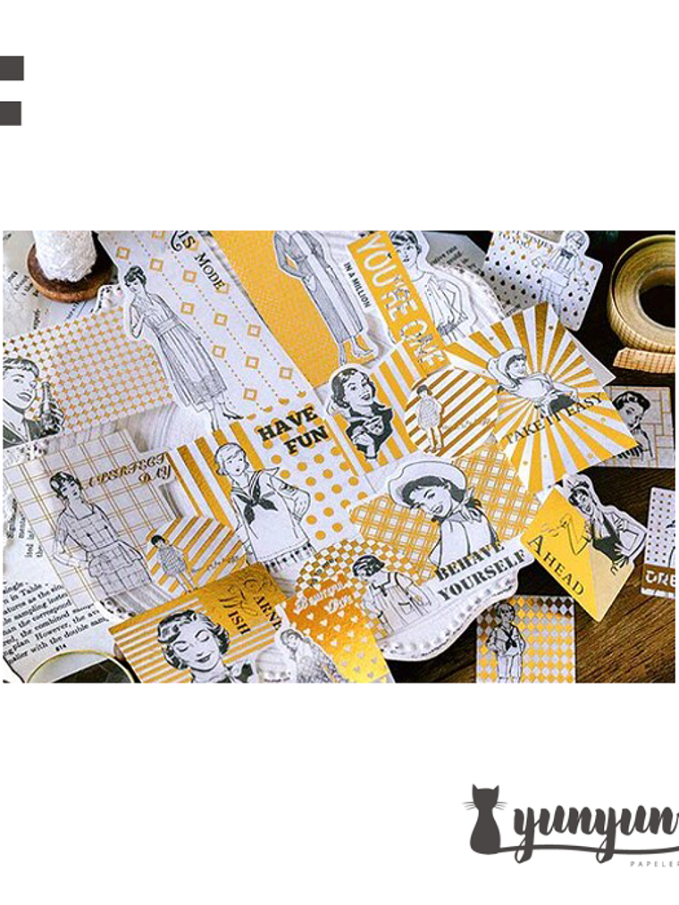 Stickers Golden Set - 60 uni 8