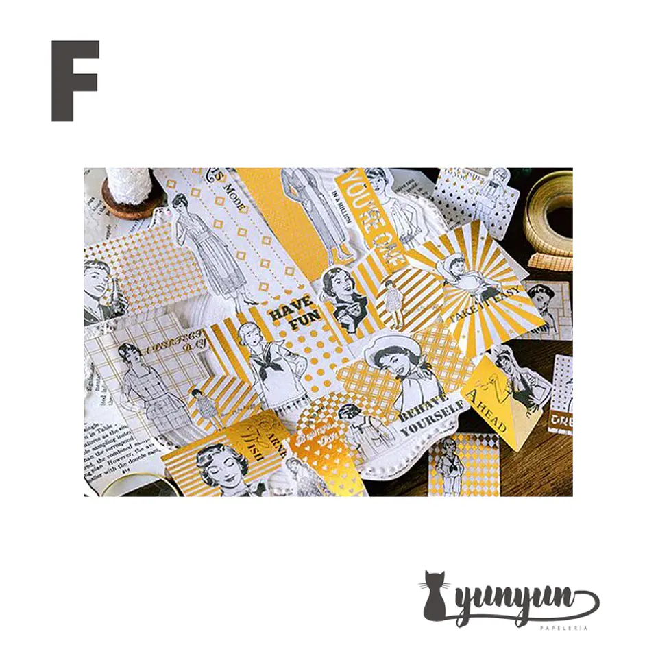 Stickers Golden Set - 60 uni 8