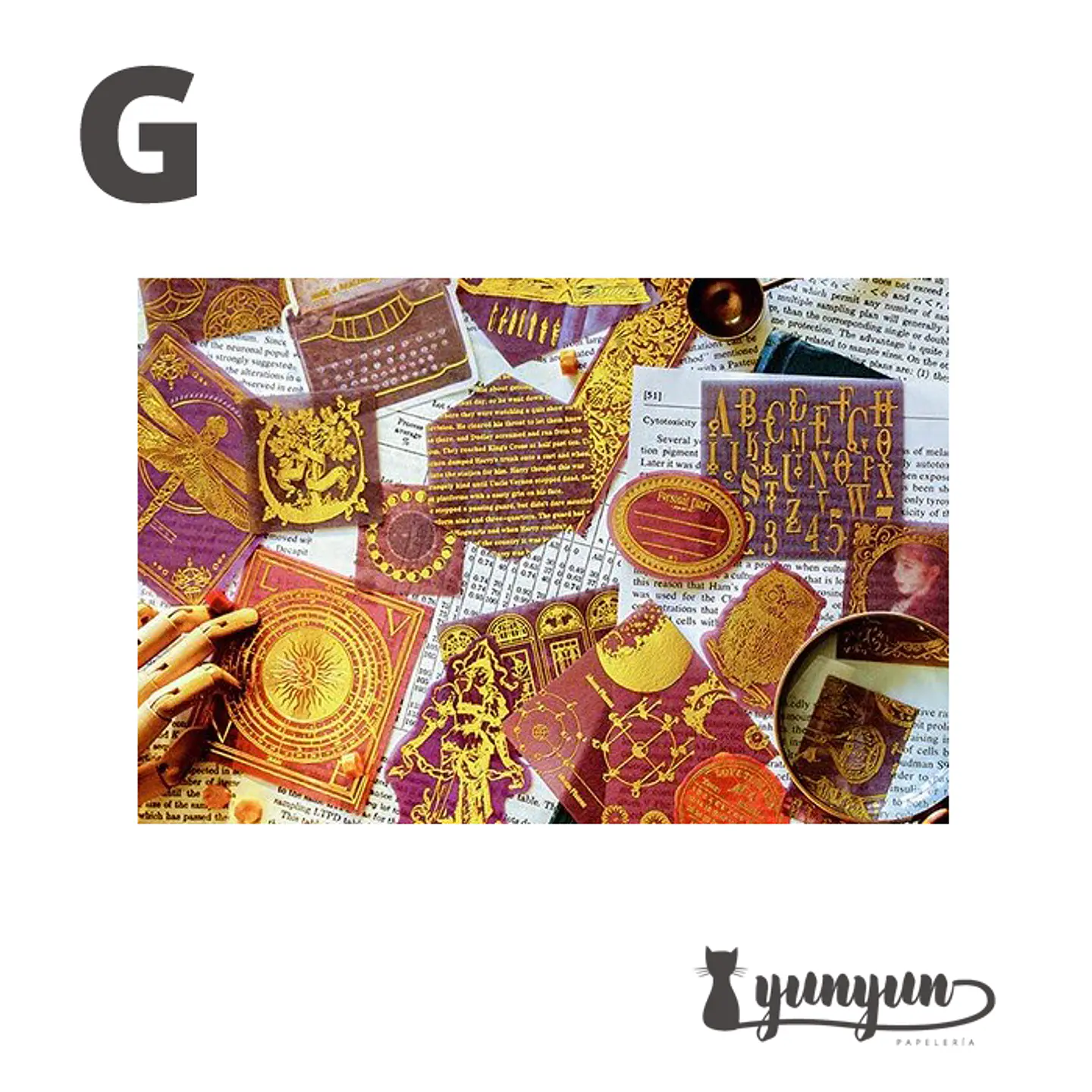 Stickers Golden Set - 60 uni 9