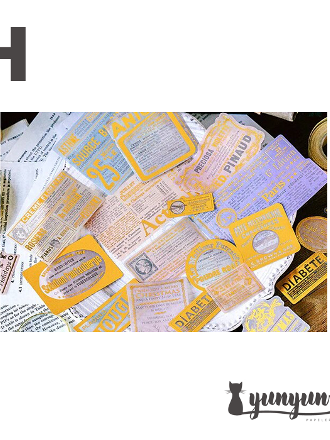 Stickers Golden Set - 60 uni 10