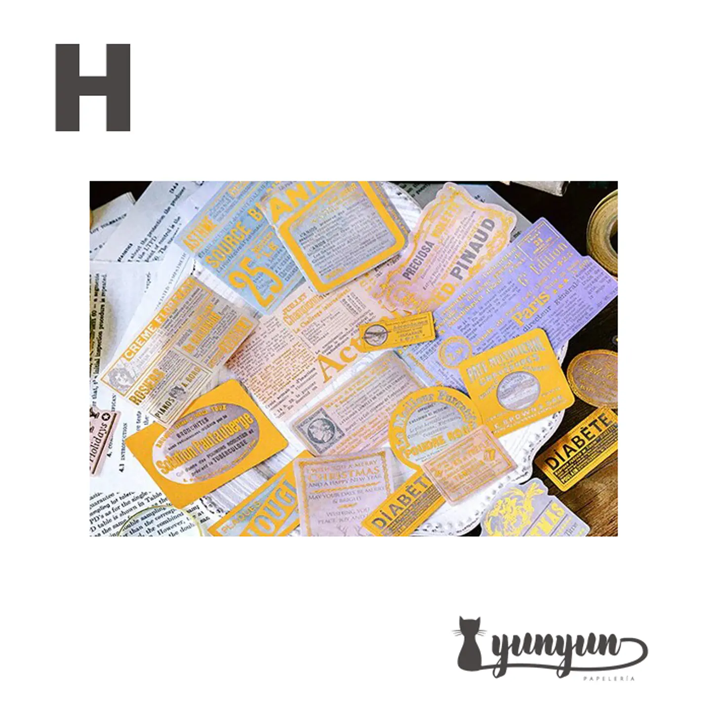 Stickers Golden Set - 60 uni 10
