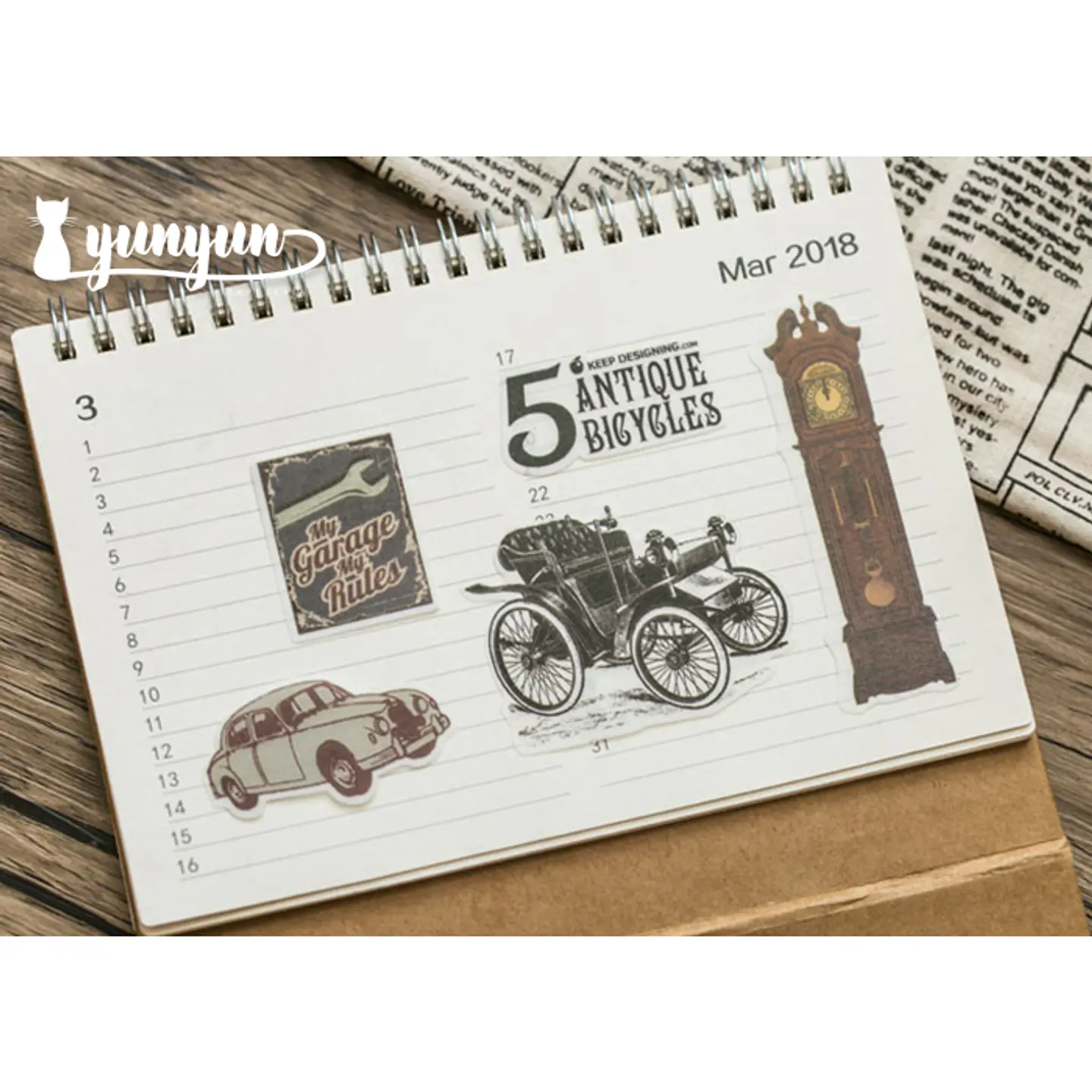 Set Stickers Retro - 60 uni 3