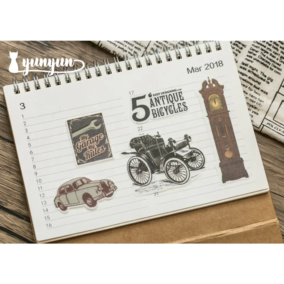 Set Stickers Retro - 60 uni 3