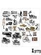 Set Stickers Retro - 60 uni - Miniatura 9