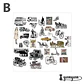 Set Stickers Retro - 60 uni - Miniatura 9
