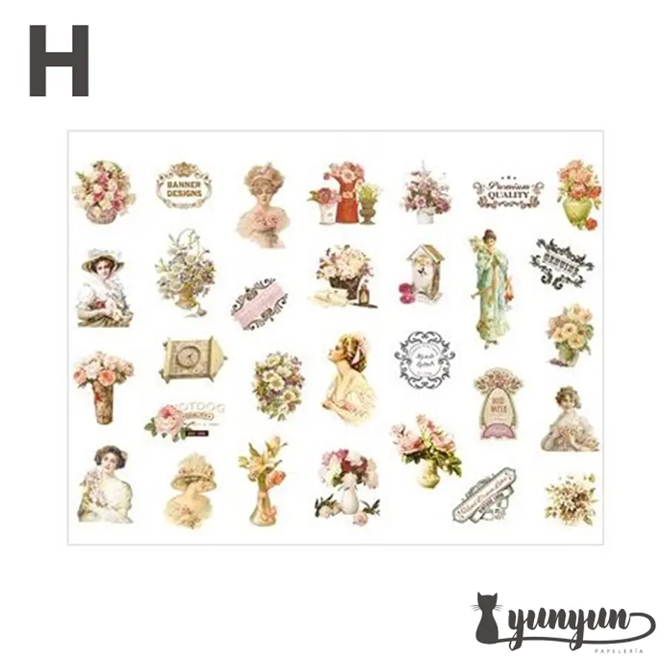 Set Stickers Retro - 60 uni 15
