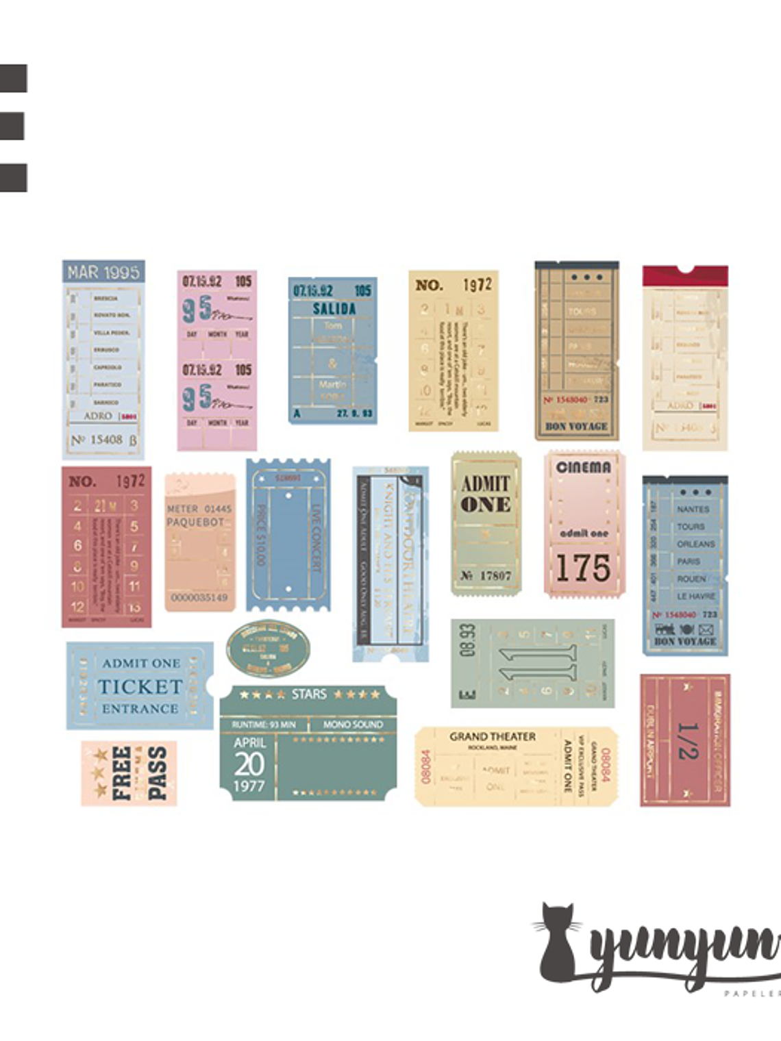 Bronzing Stickers - 40 pzas 9