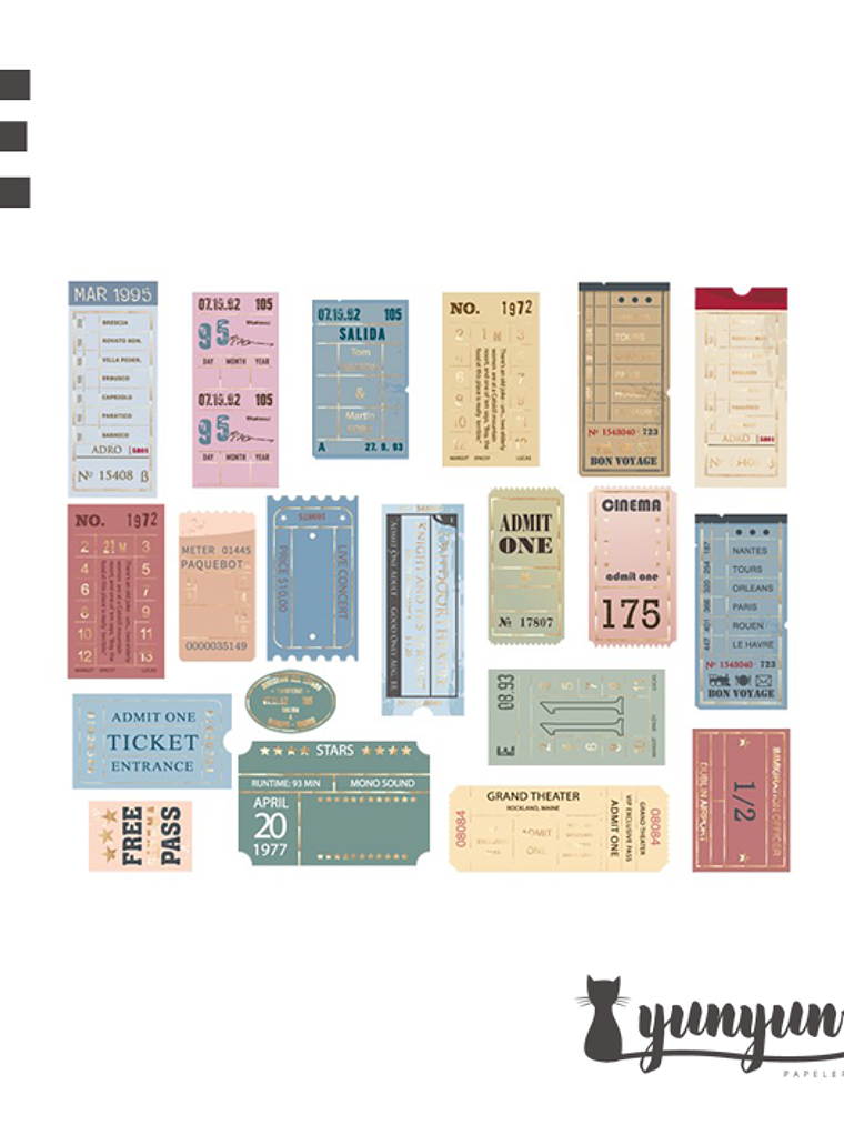 Bronzing Stickers - 40 pzas 9