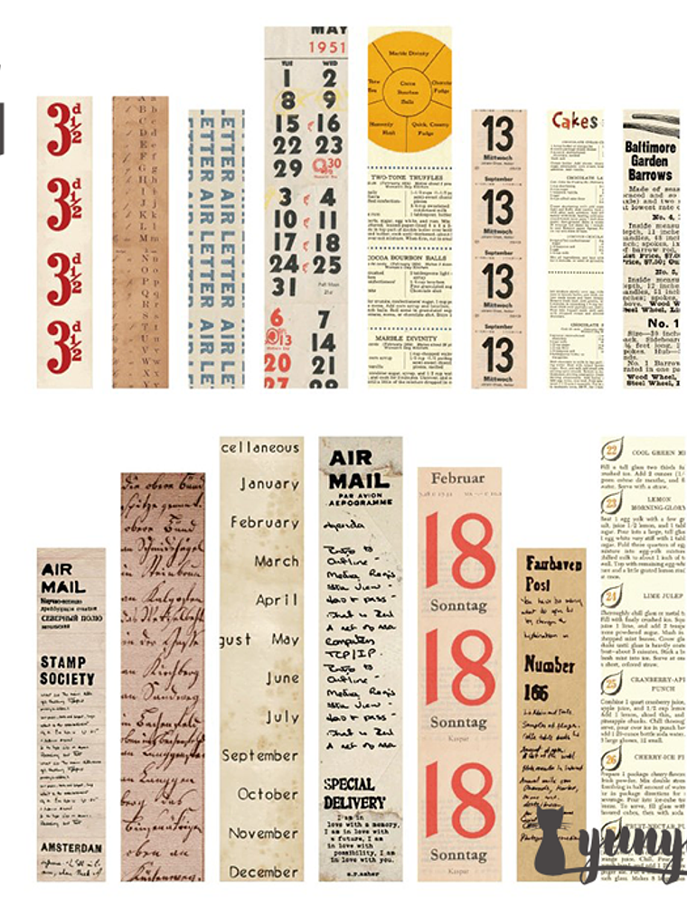 Strip Stickers III - 30 pzas 10