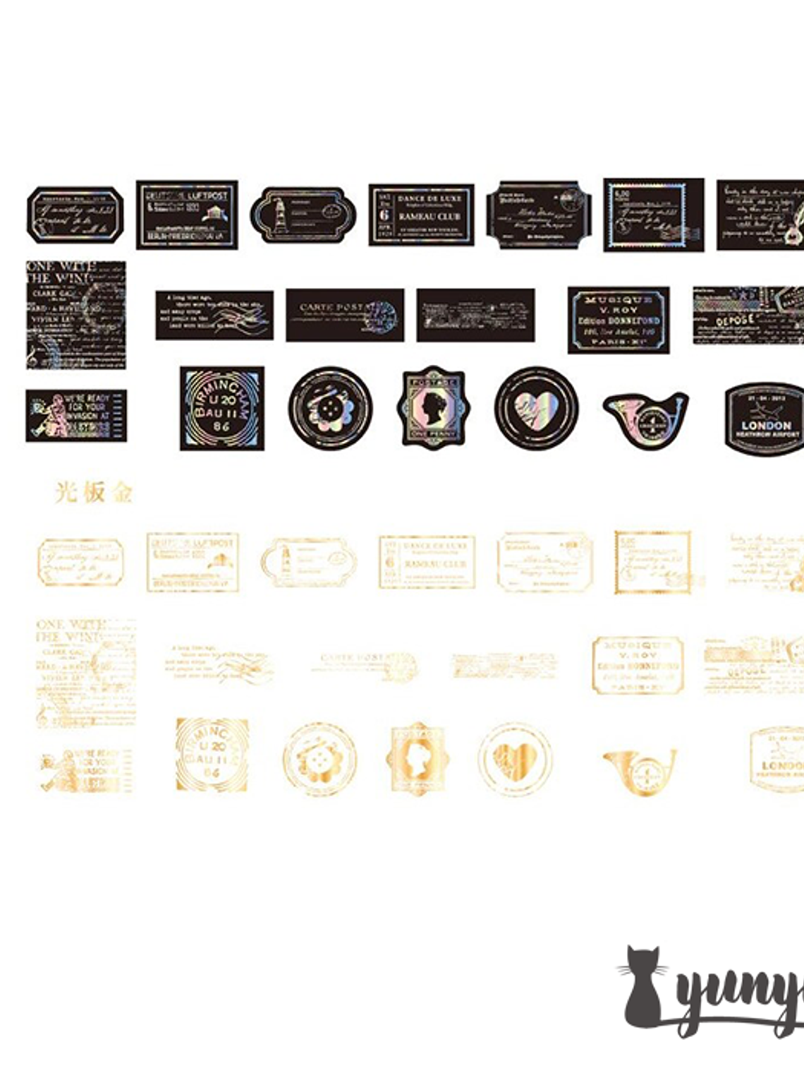 Stickers Holográfico II - 40 pzas 12