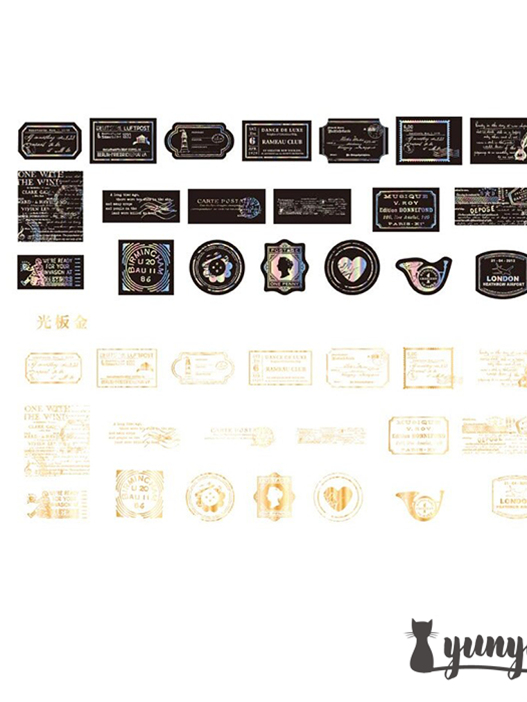 Stickers Holográfico II - 40 pzas 12