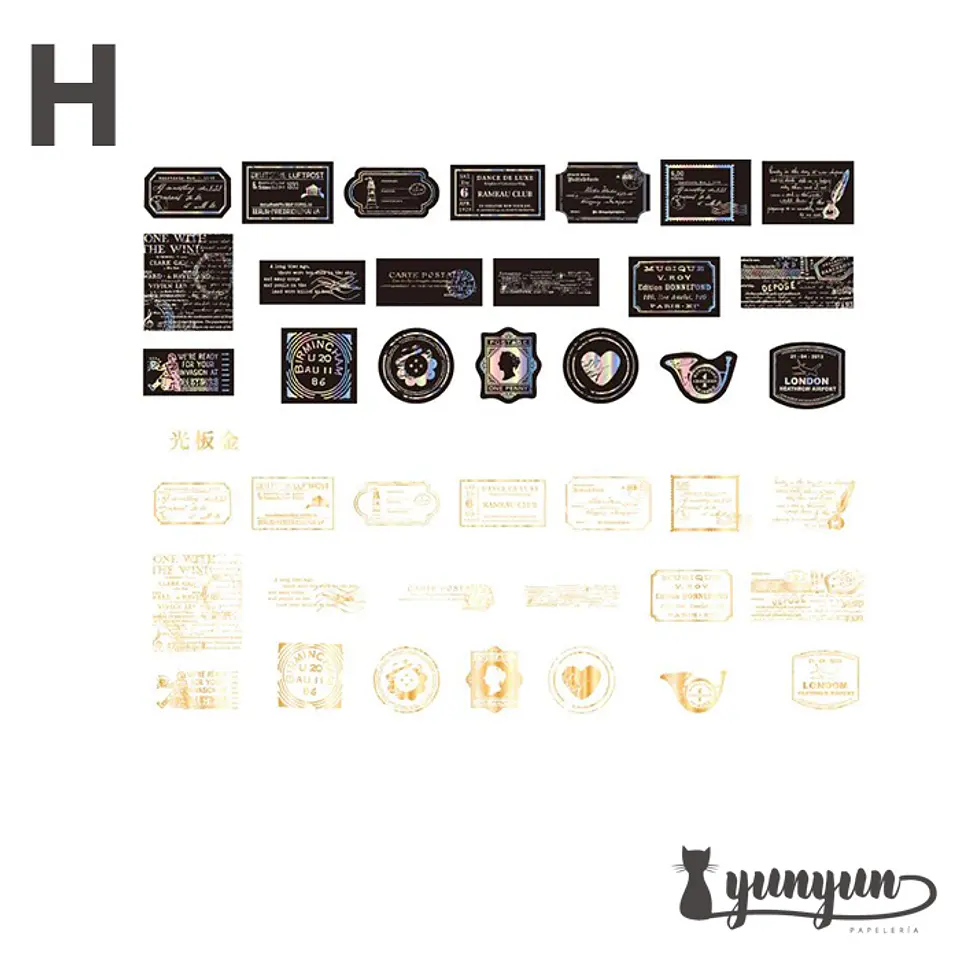 Stickers Holográfico II - 40 pzas 12