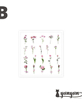 Set Stickers Flores - 40 pzas