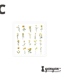 Set Stickers Flores - 40 pzas