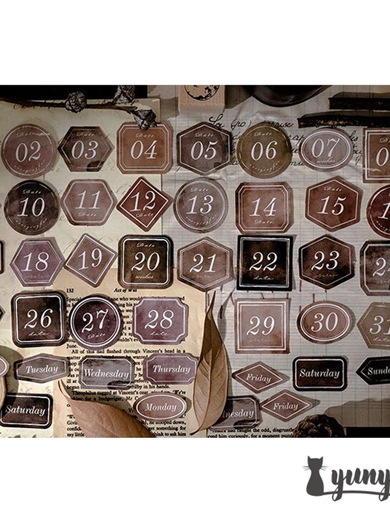 Stickers Números - 45 pzas 7