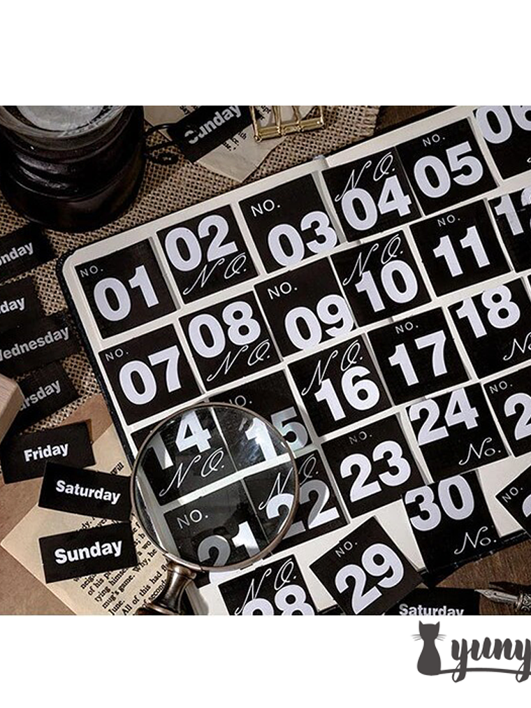 Stickers Números - 45 pzas 8